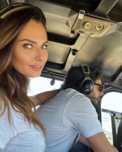 Anna safroncik in elicottero con Marco