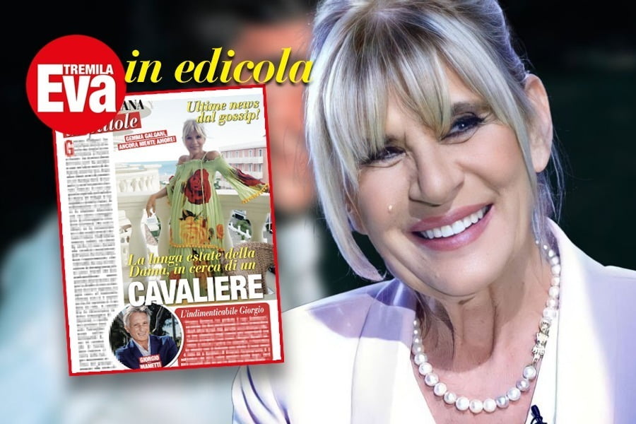 Eva 3000 in edicola con le paure di Gemma Galgani: «Niente amore in tv, quest'estate mi cerco un Cavaliere da sola»