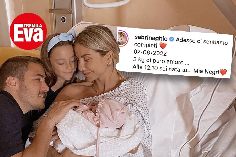Sabrina Ghio mamma bis: la cicogna le ha portato Mia! è nata Mia Negri, la figlia di Sabrina Ghio