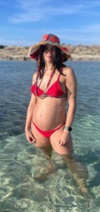 Giulia Pauselli incinta a Formentera