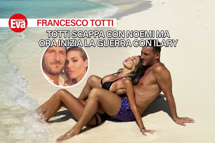 francesco totti in vacanza alle maldive con noemi bocchi prima di affrontare la guerra con ilary blasi
