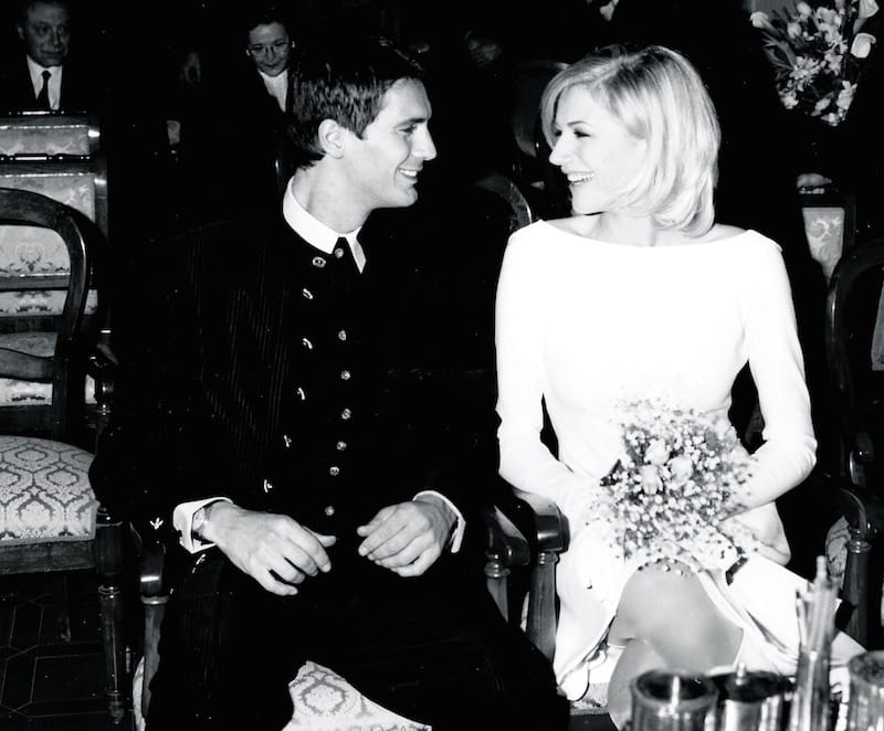 natasha stefanenko e luca sabbioni nel giorno delle nozze, il 23 dicembre 1995
