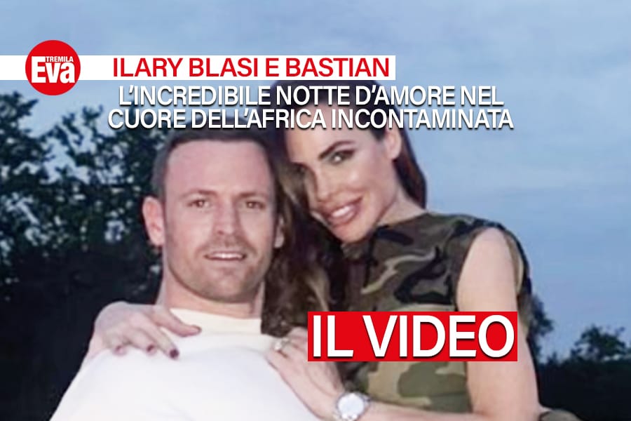 il clamoroso video della romantica notte damore allaperto di ilary bastian muller nel cuore della savana una cena a lume di candela e un letto che guarda le stelle