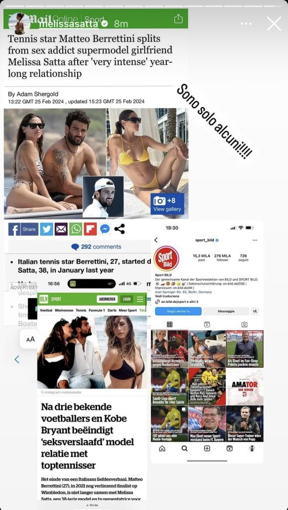 «Ora basta!», finita con Berrettini Melissa Satta ci mette la faccia e accusa stampa e haters: «E' un anno che mi tirano fango, le donne non devono sentirsi in colpa per colpe che non hanno». E si racconta a Verissimo img 0165