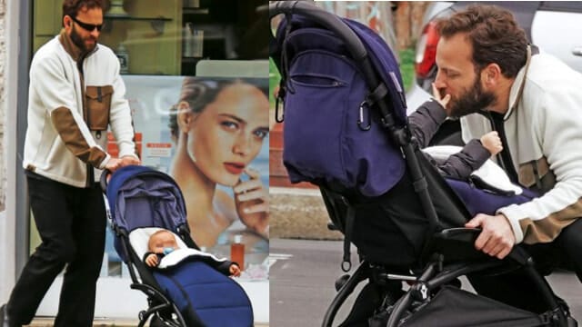 alessandro borghi dolcissimo papà a spasso con heima