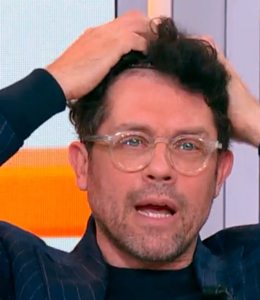il momento dell'incidente di raffaello tonon nello studio di federica panicucci