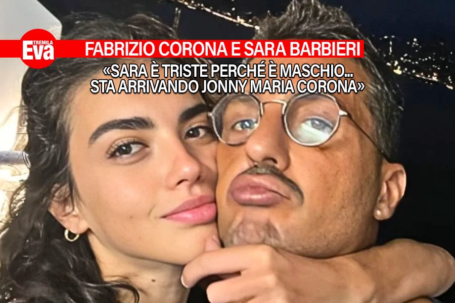 fabrizio corona avra un maschio arrivera jonny maria