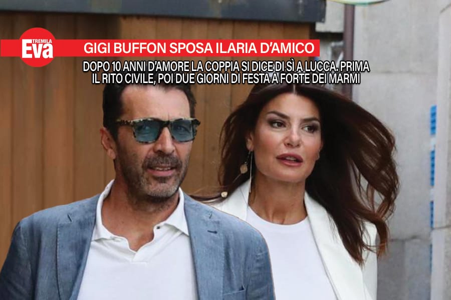 Gigi Buffon e Ilaria D’Amico dopo 10 anni d’amore si sposano: iniziano oggi i due giorni di festa, con il rito civile sulle colline di Lucca e un ricevimento in riva al mare gigi buffon e ilaria damico ecco la data del matrimonio