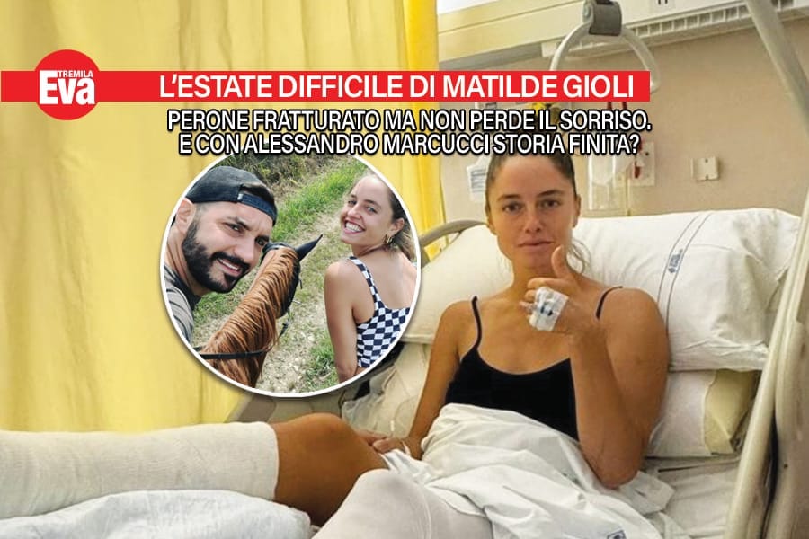 matilde gioli, perone fratturato a l'addio a marcucci