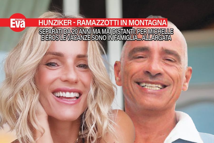 michelle hunziker e eros ramazzotti vi sorridono i monti