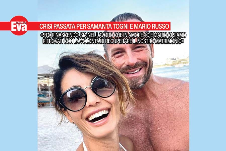 Samanta Togni, pace fatta con il marito Mario Russo: «siamo riusciti a ritrovarci con il dialogo e la volontà di recuperare il nostro matrimonio, senza farci spaventare dal fatto che passiamo molto tempo lontani per via del lavoro» https www.eva3000.com samanta togni fine crisi fa pace con il marito mario russo