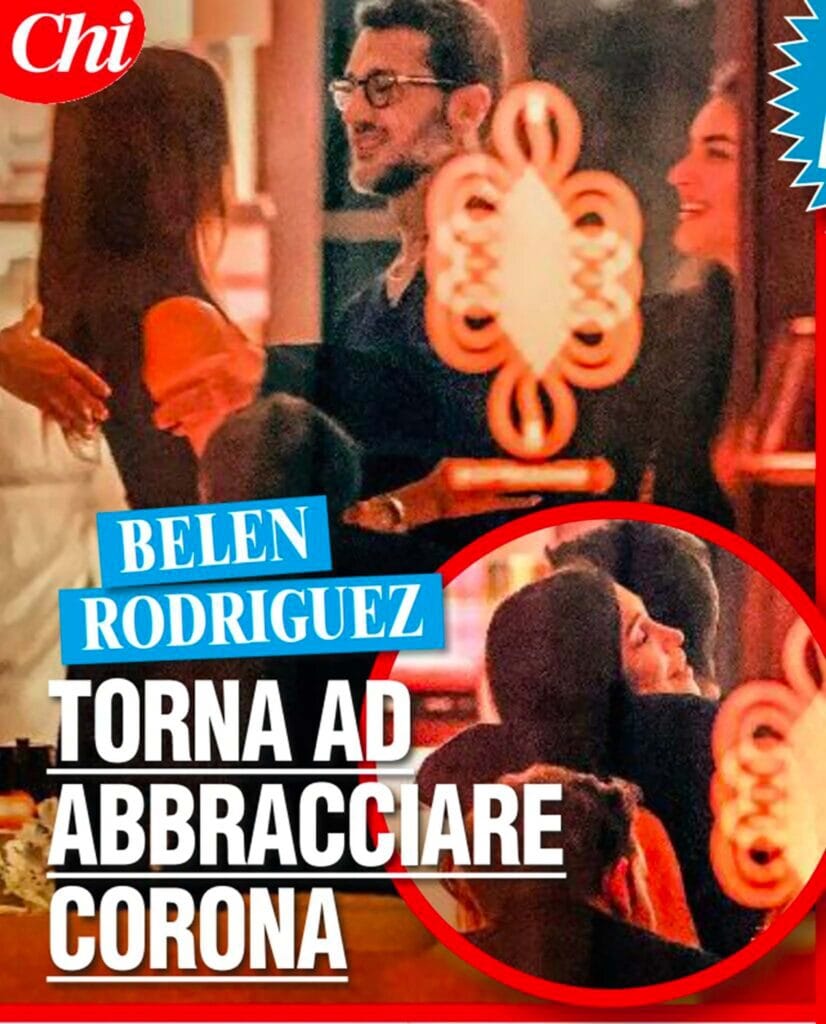il caldo incontro tra belen e fabrizio corona testimoniato dal settimanale chi