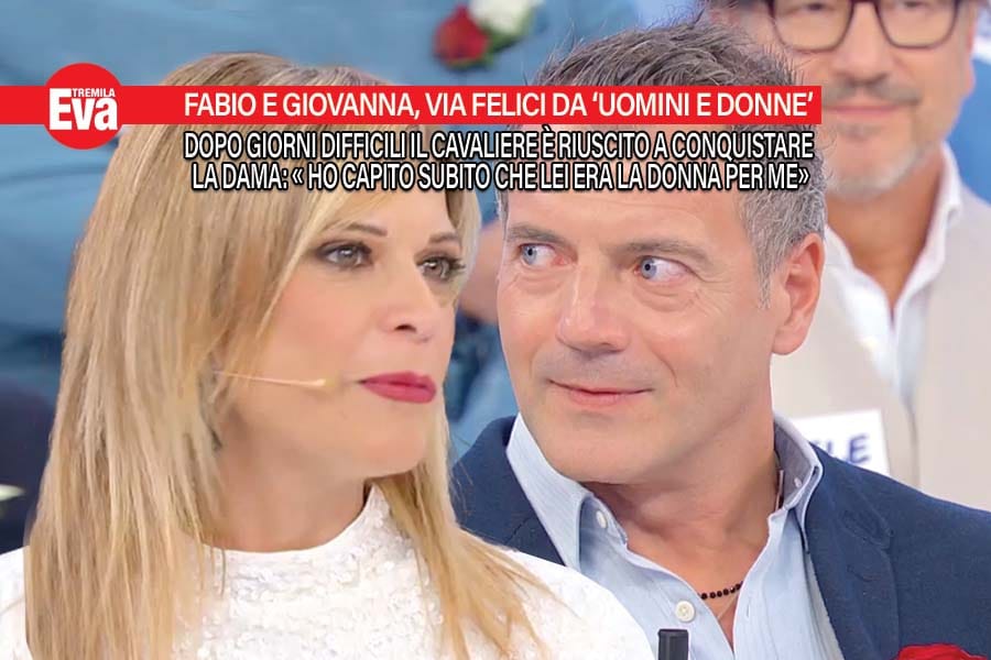 fabio e giovanna escono felici e insieme da uomini e donne