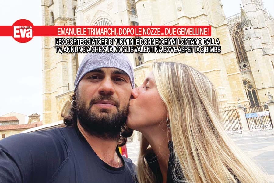 https www.eva3000.com lo storico corteggiatore di uomini e donne emanuele trimarchi e la moglie valentina bove aspettano due gemelline