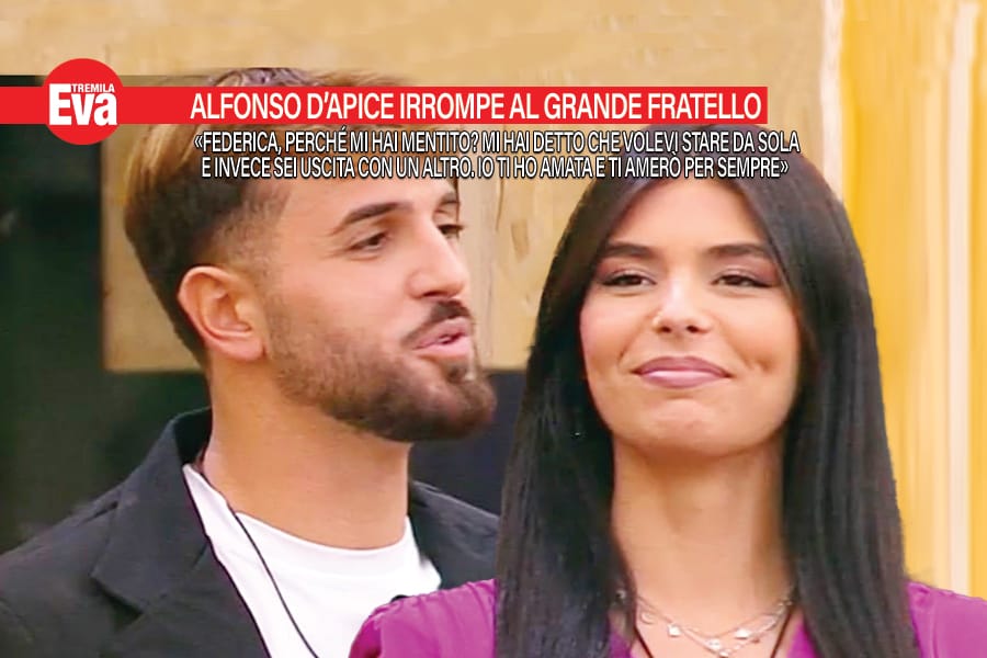 primo confronto tra alfonso d'apice e federica petagna al gf