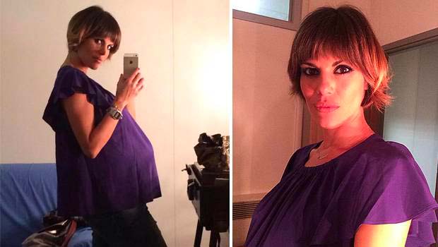 una bellissima bianca guagero, ai tempi della sua gravidanza nel 2014