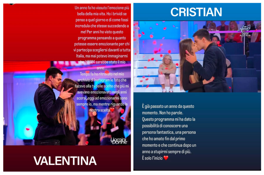 Cristian Forti esalta un anno con Valentina Pesaresi: «'Uomini e Donne' mi ha dato la possibilità di conoscere una persona che ho amato dal primo momento e che continua a stupirmi» cristian forti e valentina pesaresi