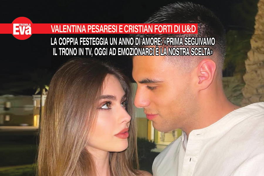 Cristian Forti esalta un anno con Valentina Pesaresi: «’Uomini e Donne’ mi ha dato la possibilità di conoscere una persona che ho amato dal primo momento e che continua a stupirmi» Cristian Forti esalta un anno con Valentina Pesaresi: «'Uomini e Donne' mi ha dato la possibilità di conoscere una persona che ho amato dal primo momento e che continua a stupirmi»