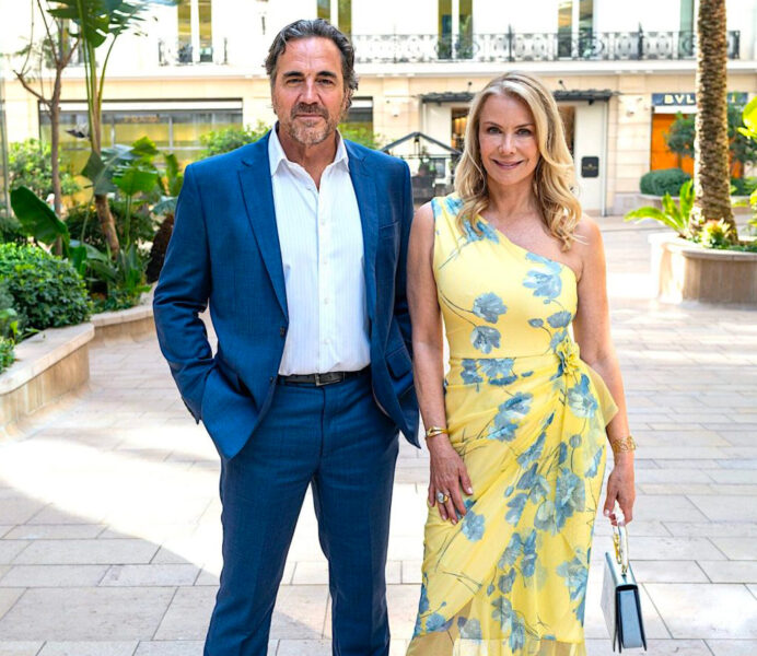 Katherine Kelly Lang, tanti matrimoni in 'Beautiful' ma oggi è single. E sogna una casa in Italia, magari in Puglia vicino a Ronn Moss: «abbiamo lavorato insieme per 25 anni, sarà sempre nel mio cuore come collega e come amico» Katherine Kelly Lang Thorsten Kaye