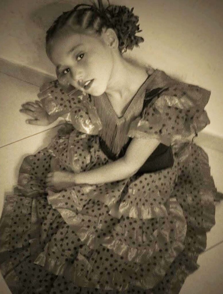 la foto emblematica di maria esposito a corredo del post in cui l'attrice confessa le sue piccole insicurezze