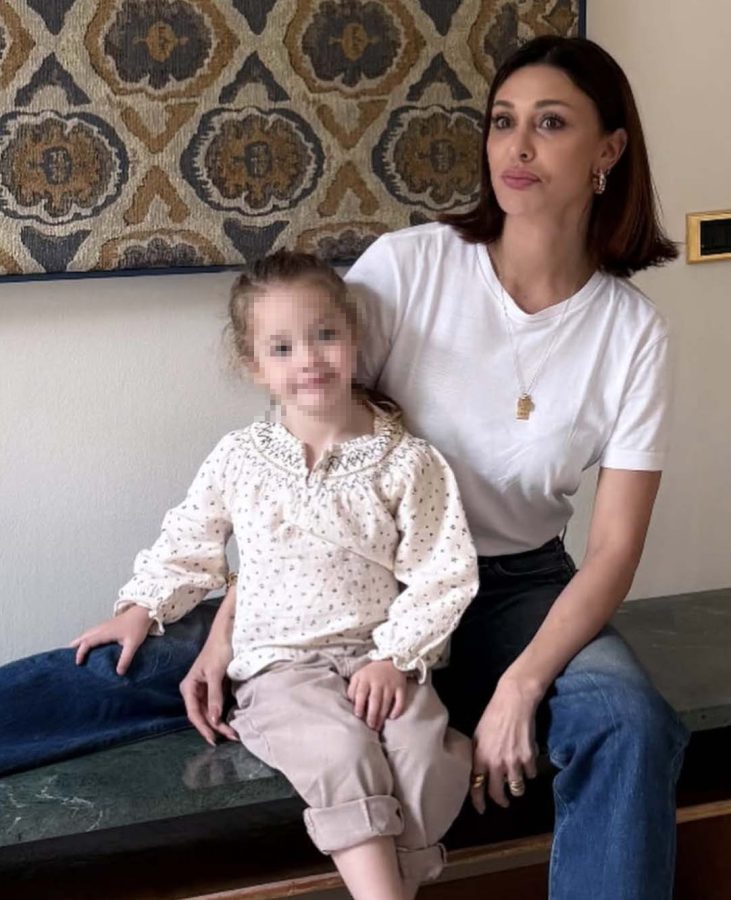 Belen con sua figlia Luna Marì