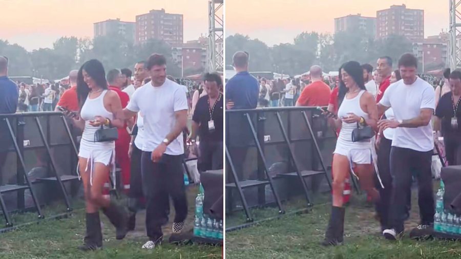 Gilda Ambrosio e Stefano De Martino al concerto di Dua Lipa