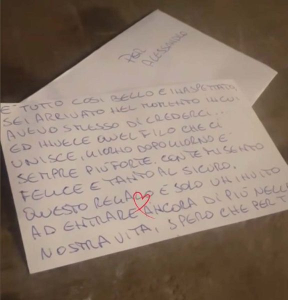 La bellissima lettera di Roberta Di Padua ad Alessandro