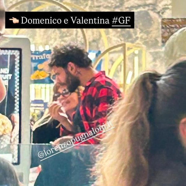 Domenico D'Alterio e Valentina Piscopo di nuovo insieme. L'ex gieffino aveva infatti promesso: «Appena fuori dalla casa spiegherò cosa è successo con Benedetta, e farò di tutto per riconquistarla» La foto pubblicata da Lorenzo Pugnaloni che mostra Domenico e Valentina di nuovo insieme