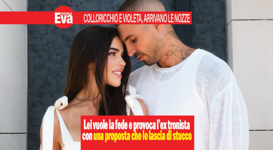 Fabio Colloricchio e Violeta Mangriñan, nozze già pronte. La modella lancia un messaggio pubblico all’ex tronista: «se mi sposi avremo gratis il nostro viaggio di nozze». IL VIDEO DELLA PROPOSTA Fabio colloricchio Violeta