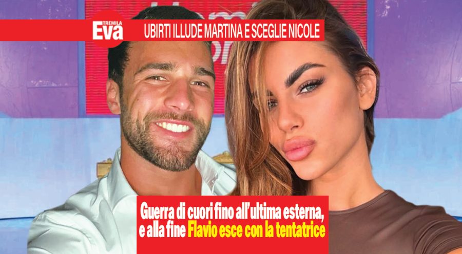 Flavio Ubirti, scelta a sorpresa a ‘Uomini e Donne’: l’ex single di ‘Temptation Island’ dopo un bacio a Martina scende dal trono con la tentatrice Nicole Belloni flavio ubirti scelta