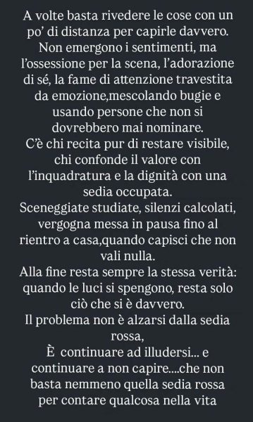 Il post pieno di rancore di Rocco Bruno