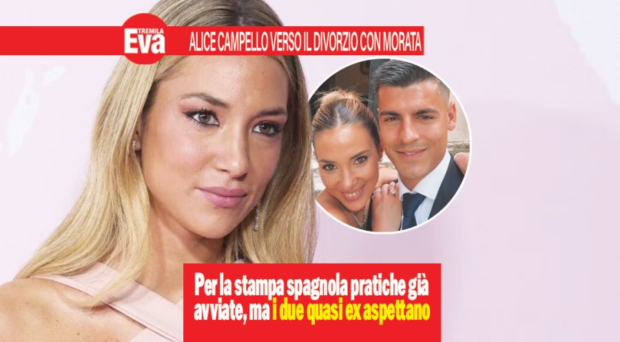 alice campello morata divorzio
