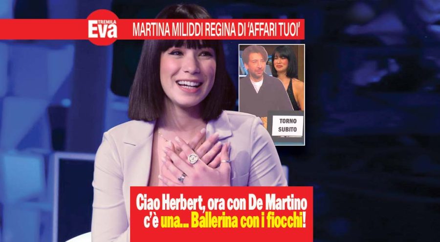 martina miliddi e Herbert Ballerina di 'Affari tuoi'