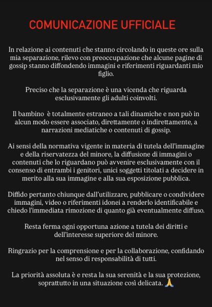 Massimo Colantoni, l’ex di Temptation annuncia l’addio a Denise Lo Giudice, con cui aveva trovato l’amore lontano dalla tv: «Non ci sono vincitori e la vita va avanti sempre con il sorriso». E lei replica: «la cosa importante è mio figlio» IMG_6552