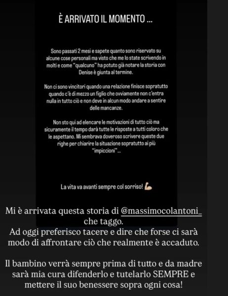 Massimo Colantoni, l’ex di Temptation annuncia l’addio a Denise Lo Giudice, con cui aveva trovato l’amore lontano dalla tv: «Non ci sono vincitori e la vita va avanti sempre con il sorriso». E lei replica: «la cosa importante è mio figlio» Screenshot 2026-02-12 alle 15.17.30