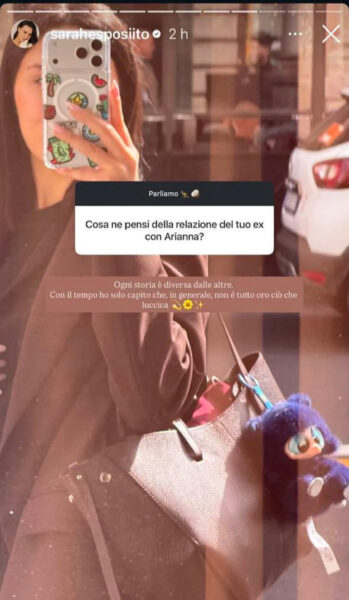 Arianna Mercuri e Sarah Esposito, ex di Valerio Ciaffaroni, scambio di frecciatine social sull'oro che luccica: la guerra fredda dopo Temptation Island non è finita sarah1