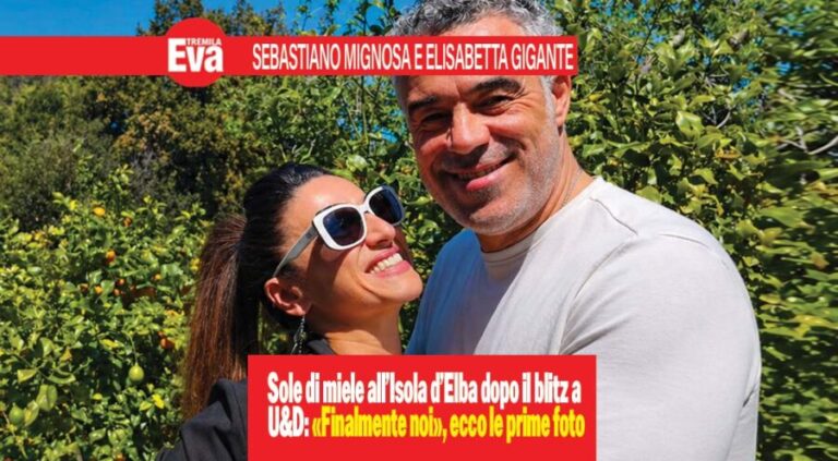 Sebastiano Mignosa, le foto d'amore con Elisabetta Gigante