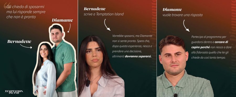 I segreti di Temptation Island 2026: gli scandali, i tradimenti, le bugie e le incomprensioni delle storie d'amore che Filippo Bisciglia vuole salvare. La guida 'bomba' delle 7 coppie tv sull'orlo di una crisi di nervi I segreti di Temptation Island 2026: gli scandali, i tradimenti, le bugie e le incomprensioni delle storie d'amore che Filippo Bisciglia vuole salvare. La guida 'bomba' delle 7 coppie tv sull'orlo di una crisi di nervi