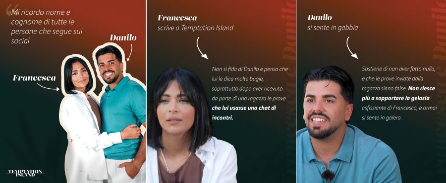 I segreti di Temptation Island 2026: gli scandali, i tradimenti, le bugie e le incomprensioni delle storie d'amore che Filippo Bisciglia vuole salvare. La guida 'bomba' delle 7 coppie tv sull'orlo di una crisi di nervi I segreti di Temptation Island 2026: gli scandali, i tradimenti, le bugie e le incomprensioni delle storie d'amore che Filippo Bisciglia vuole salvare. La guida 'bomba' delle 7 coppie tv sull'orlo di una crisi di nervi