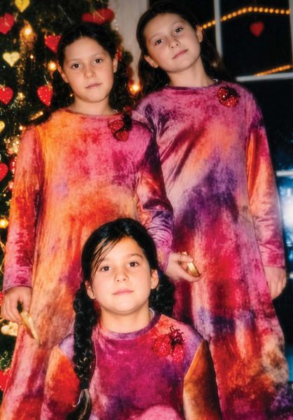 Beatrice e Ludovica Valli con la sorella più grande Eleonora