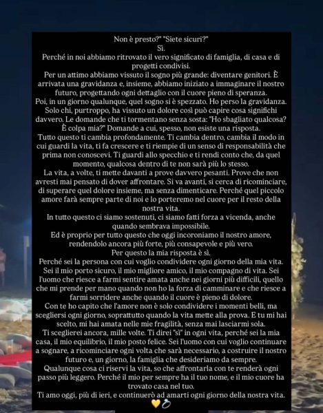 Federica Petagna annuncia le nozze con Yuri Orlandi e lo fa con parole cariche d'amore: «Sei il mio porto sicuro, il mio migliore amico, il mio compagno di vita», dopo aver confessato il dolore più straziante della sua vita: «Ho perso la gravidanza e il nostro sogno si è spezzato» Federica Petagna annuncia le nozze con Yuri Orlandi e lo fa con parole cariche d'amore: «Sei il mio porto sicuro, il mio migliore amico, il mio compagno di vita», dopo aver confessato il dolore più straziante della sua vita: «Ho perso la gravidanza e il nostro sogno si è spezzato»