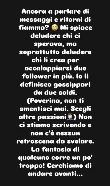 Riccardo Guarnieri, la confessione su Ida Platano: «Di lei ho un bellissimo ricordo. Ora sono single ma vorrei tornare ad amare così, anche se in quel Riccardo innamorato oggi proprio non mi riconosco». E poi precisa: «Io e lei non ci stiamo scrivendo, nessun ritrono di fiamma» Il messaggio social di Riccardo Guarnieri