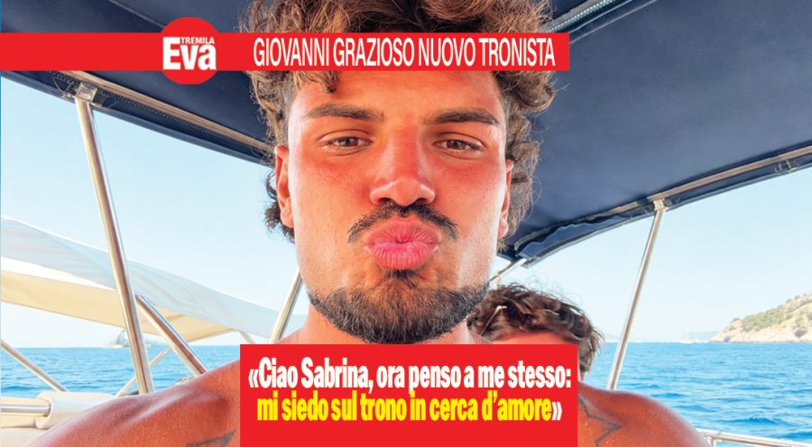 Giovanni Grazioso dice addio a Sabrina Soussi e si siede sul trono di Uomini e Donne: dopo i flirt dell’estate «non voglio elemosinare l’amore, cerco una donna trasparente, sincera, che mi apprezzi per quello che sono davvero» giovanni grazioso trono