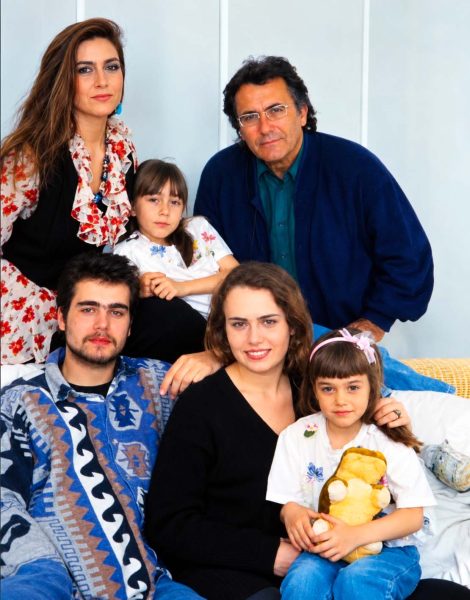 Al Bano e Romina con i loro figli Yari, Ylenia, Cristel e Romina