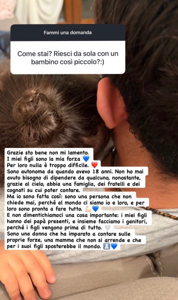 Asmaa Baladi dopo il presunto addio a Cristiano Lo Zupone di U&D: «Al mondo ci siamo io e i miei figli, per loro farei di tutto». Poi la notizia: «I papà sono presenti» La commovente storia social di Asmaa Baladi in cui parla dei suoi figli